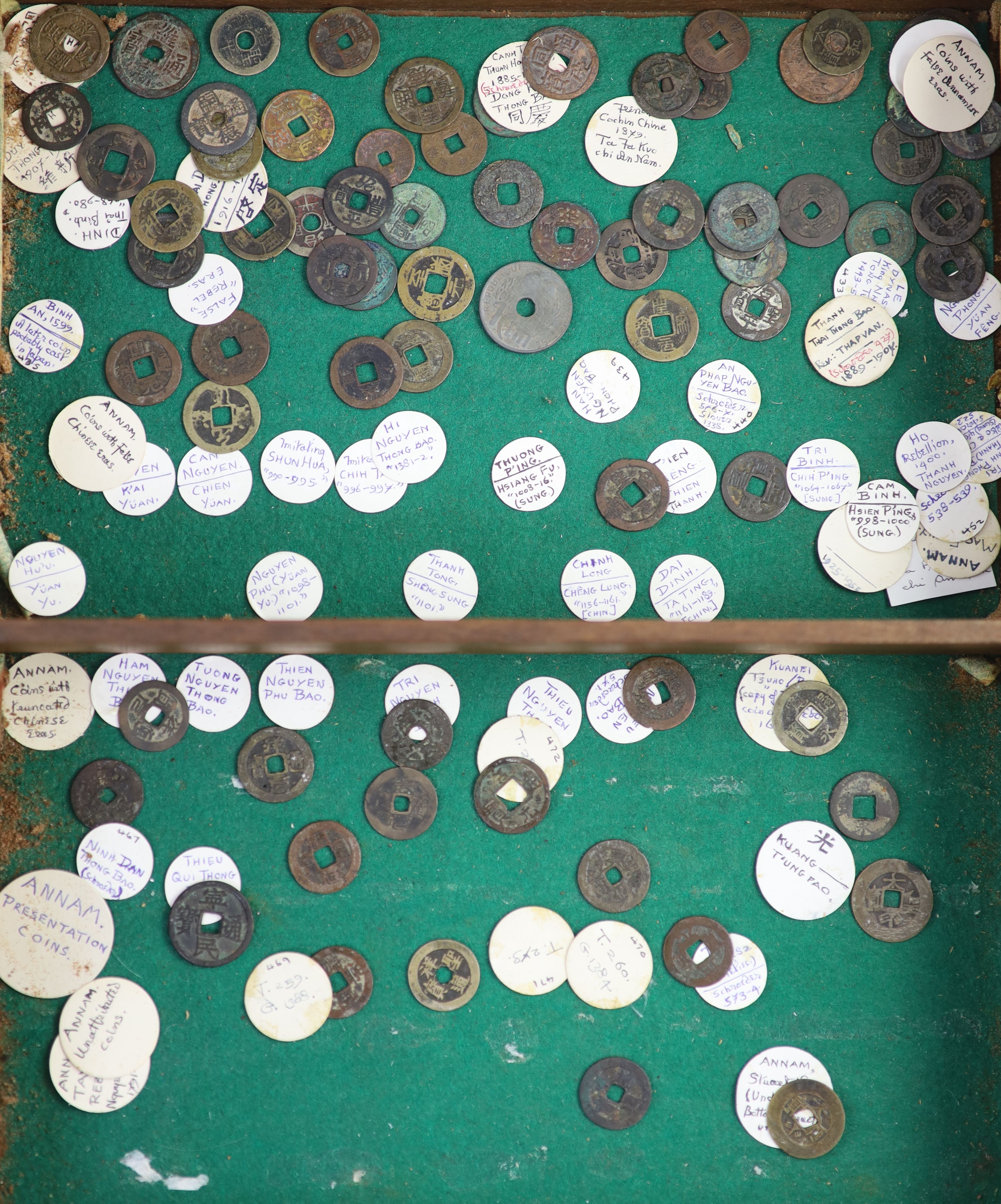 Vietnam, coins, Annam round cash, Lê dynasty (980-1009) to Nguyen dynasty (1802–1945),